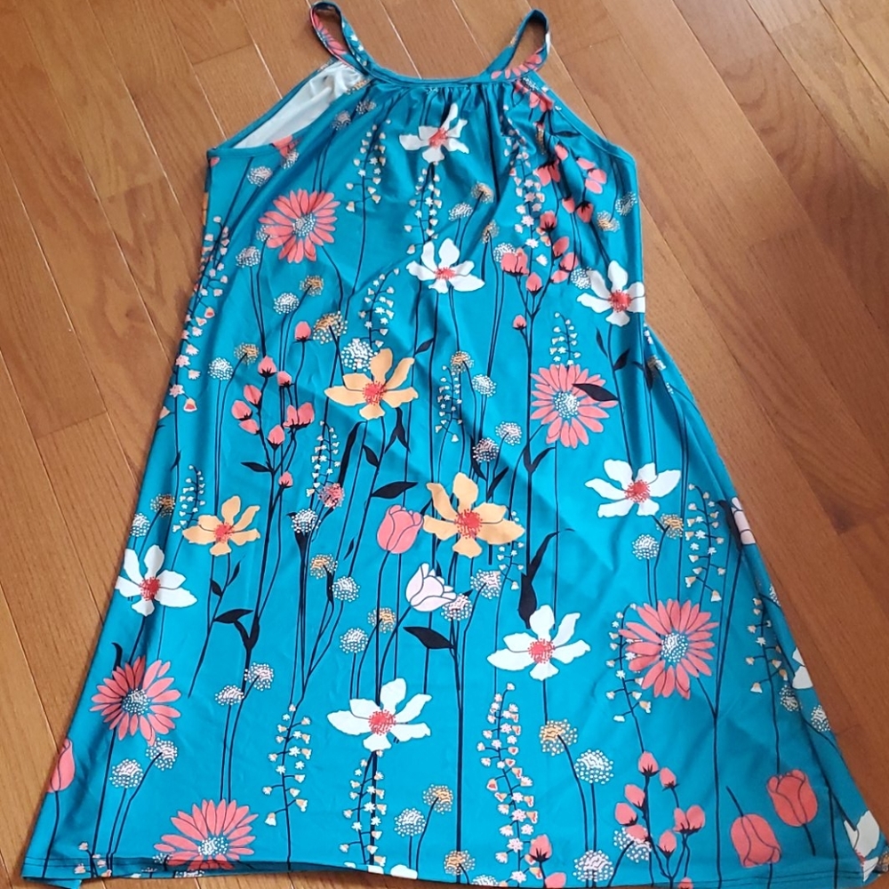 Lily Flowered Dress Sz 1XL